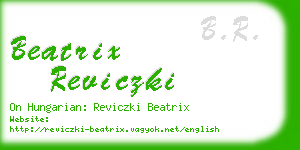 beatrix reviczki business card